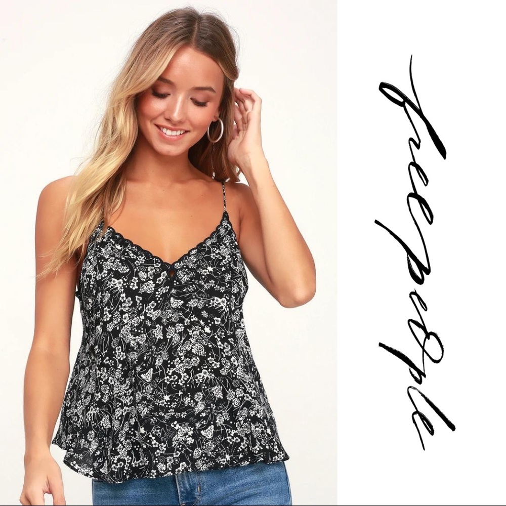 Free People Kora Printed Floral Cami Size XS